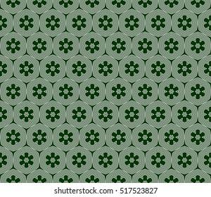 seamless flower pattern. abstract vector illustration. silver on green. for design invitation, background, wallpaper