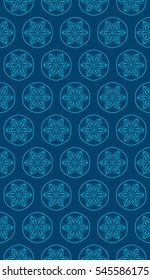 seamless flower pattern. abstract vector illustration. blue color. for design invitation, background, wallpaper