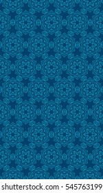 seamless flower pattern. abstract vector illustration. blue color. for design invitation, background, wallpaper