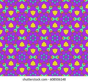 seamless flower pattern. abstract vector illustration. multi color. for design invitation, background, wallpaper