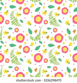 Seamless flower pattern background