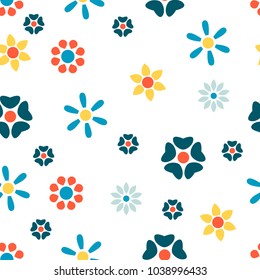 Seamless flower pattern background