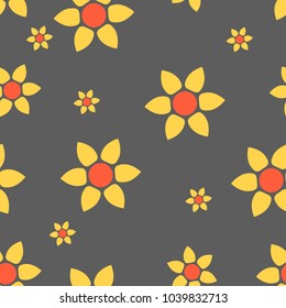 Seamless flower pattern background