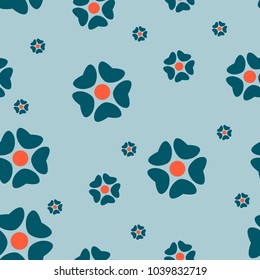 Seamless flower pattern background