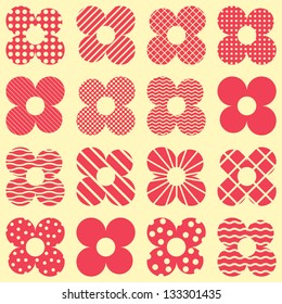 Seamless flower pattern background
