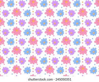 Seamless flower pattern background.