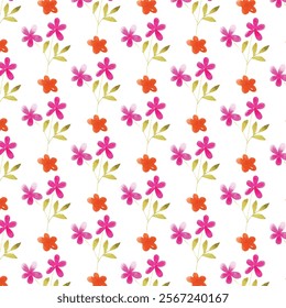 seamless flower pattern, pattern, background, flower, flower background