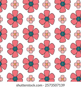 seamless flower pattern, pattern, background, flower, flower background