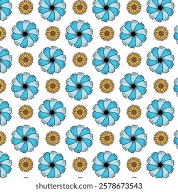 seamless flower pattern, pattern, background, flower, flower background