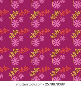 seamless flower pattern, pattern, background, flower, flower background