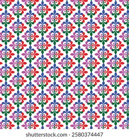 seamless flower pattern with background