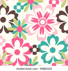 seamless flower pattern background