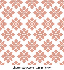 Seamless flower pattern for background. simple ornament design for textile