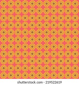 Seamless flower pattern background, vector illustrator