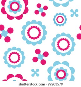seamless flower pattern background. vector illustration