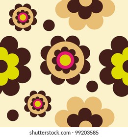 seamless flower pattern background. vector illustration