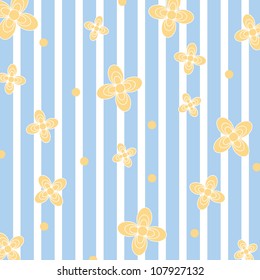 Seamless flower pattern background,vector