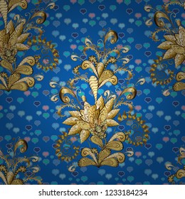 Seamless flower pattern can be used for wallpaper, website background, wrapping paper, invitation, flyer, banner or website. Hand drawn Vector illustration. Of doodle elements.