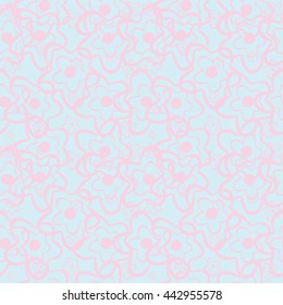 Seamless Flower Pattern, Chic, Pastel, Cute, Floral, Cool, Sweet