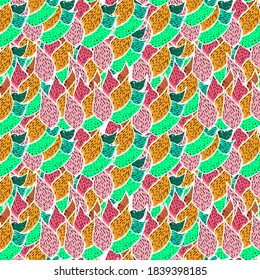 Seamless flower pattern. Colorful design. Floral background for printing