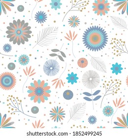 Diseño de patrones de flores sin inconvenientes para la impresión textil y de tejidos