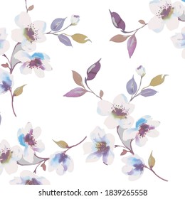 seamless flower pattern digital desing 