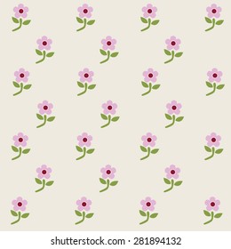 Seamless  flower pattern. Fabric textile, wrapping paper, decoration.