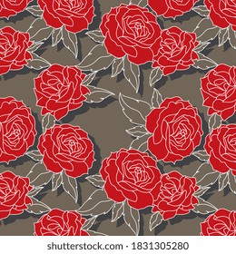 seamless flower pattern. Floral background.