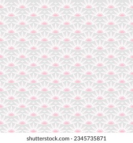 Seamless flower pattern. Floral lotus background. Vector illustration. Design for web, wrapping, wallpaper, cover, textile, fabric, print, fashion.