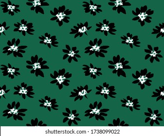 Nahtlose Blumenmuster, Blumendruck.