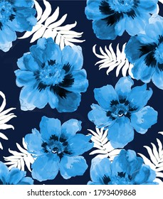 seamless flower pattern, floral print.