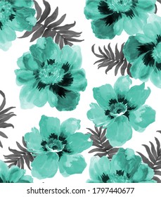 seamless flower pattern, floral print.