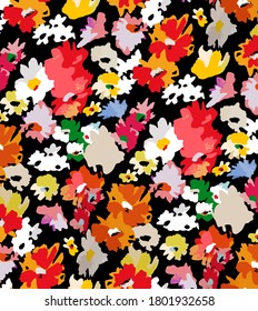 seamless flower pattern, floral print.