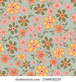 seamless flower pattern, floral print.