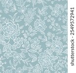 Seamless flower pattern Floral pattern vector flower rose flower repeat boho floral print