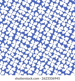 Padrão de flor sem costura. Flores estilizadas geométricas em estilo ingênuo groovy. Modelos de design desenhados à mão botânica floral. 60s e 70s estilo retro.