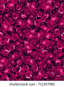 Seamless flower pattern for gift wrap and fabric design. vector pattern.
