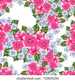 seamless flower pattern for greeting card