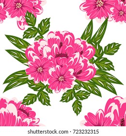 seamless flower pattern for greeting card