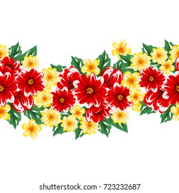 seamless flower pattern for greeting card