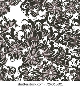 seamless flower pattern for greeting card