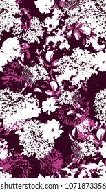 Seamless flower pattern illustration