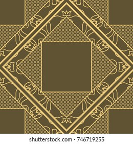 seamless flower pattern with lace. abstract vector illustration. for design invitation, background, wallpaper
