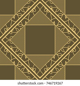 seamless flower pattern with lace. abstract vector illustration. for design invitation, background, wallpaper