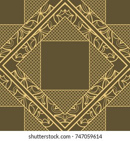 seamless flower pattern with lace. abstract vector illustration. for design invitation, background, wallpaper