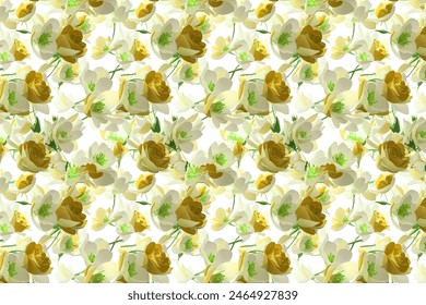 Nahtloses Blumenmuster. Moderne und stilvolle abstrakte Textur alle Druck