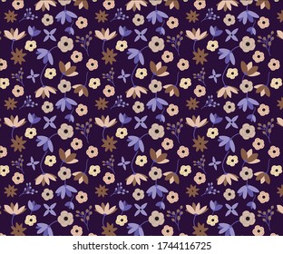 seamless flower pattern in more colour combination 