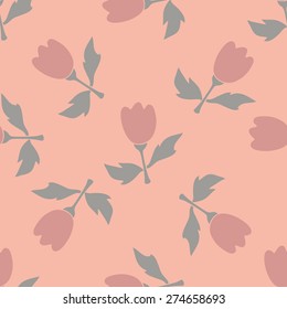Seamless flower pattern. Natural background. 