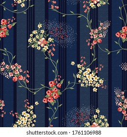 seamless  flower pattern  on background