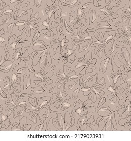 seamless flower pattern on background